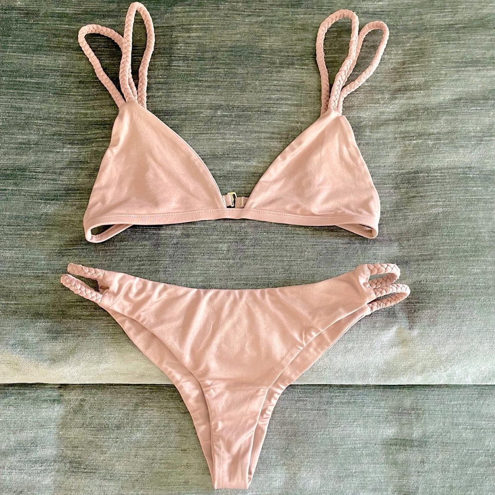 Superdown bikini set in dusty rose sz S
